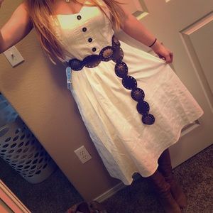 White cotton dress